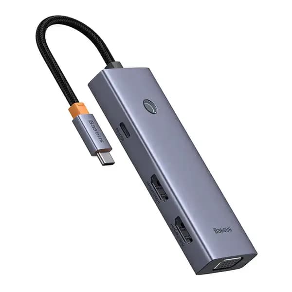 هاب تایپ سی 7 پورت بیسوس مدل Baseus 7 in 1 Triple-Display Hub BS-OH117 — تصویر ۷