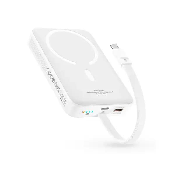 پاوربانک 10000 هزار 30 وات بیسوس مدل Baseus Magnetic With Built-in USB-C Cable — تصویر ۷