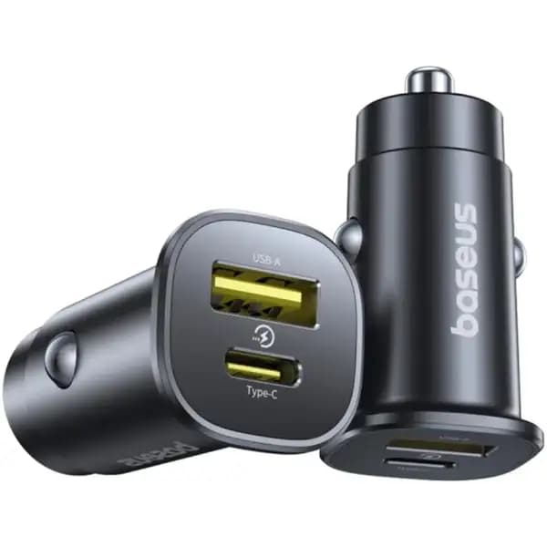 شارژر فندکی فست شارژ 30 وات بیسوس مدل Baseus GO Trip DP1 Series C00072300123-00