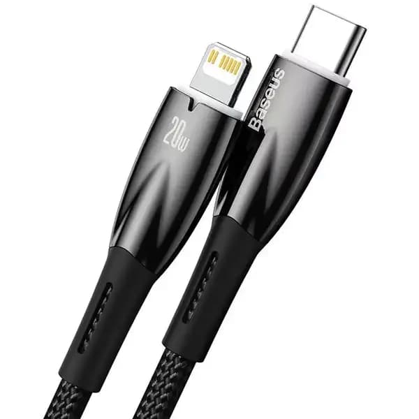 کابل تایپ سی به لایتنینگ 20 وات 2 متری بیسوس مدل Baseus Glimmer PD Fast Charging Data Cable CADH000101 — تصویر ۴