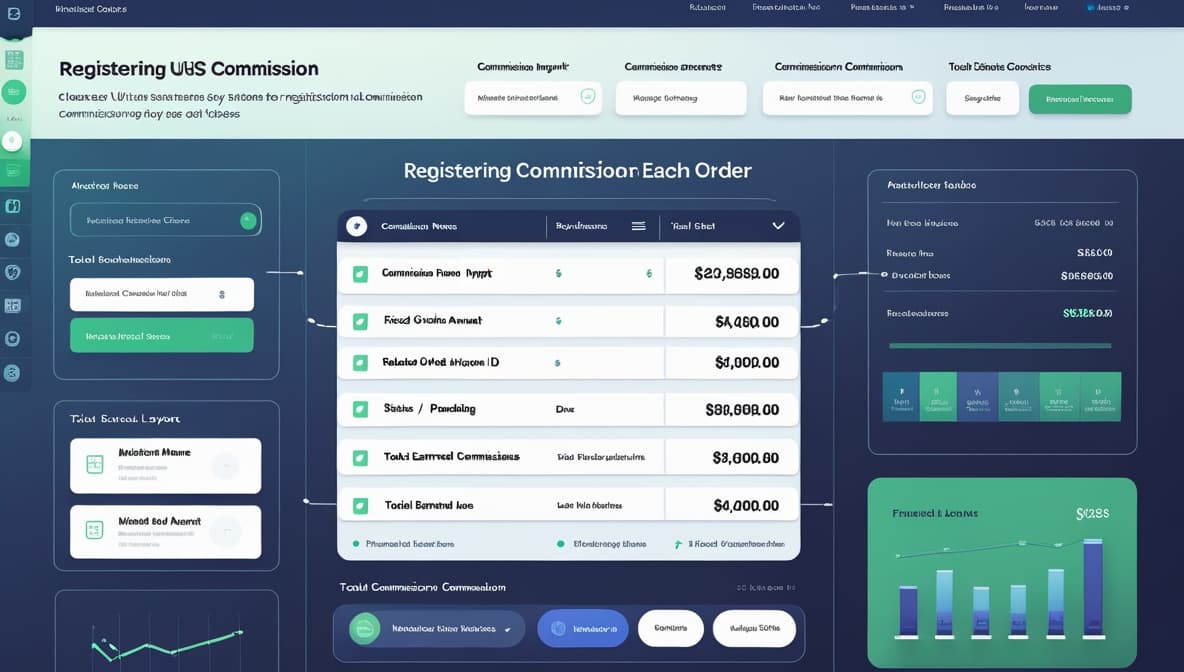 فایل اکسل با موضوع ثبت کمیسیون بازاریابها از هر سفارش