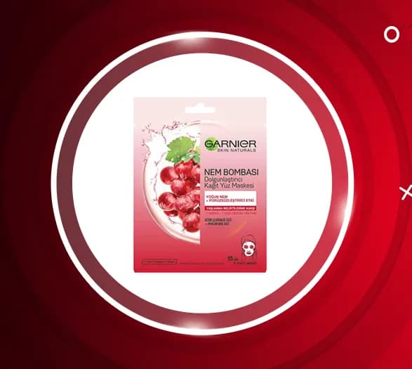 ماسک ورقه ای آبرسان انگور گارنیر 32 گرم Garnier — تصویر ۲