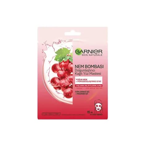 ماسک ورقه ای آبرسان انگور گارنیر 32 گرم Garnier