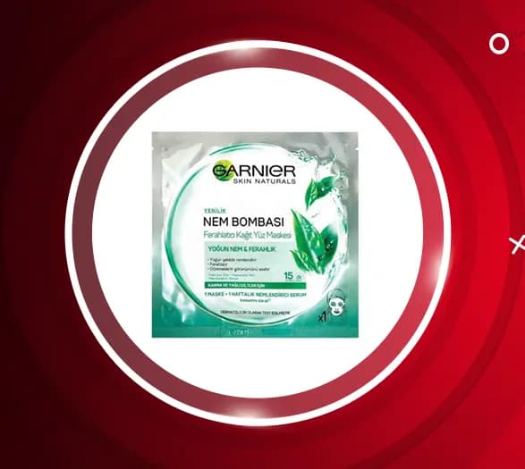 ماسک ورقه ای آبرسان چای سبز گارنیر 32 گرم Garnier — تصویر ۲