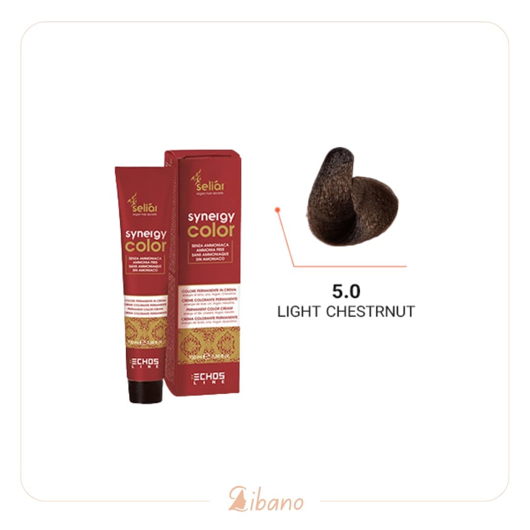 رنگ مو بدون آمونیاک اچ اس لاین شماره 5.0 ECHOS Hair Color