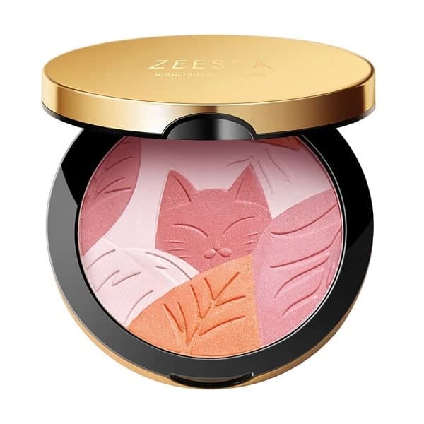 پالت رژگونه، سایه و هایلایتر زسی ZEESEA مدل کیتی Kitty اصل | گیاهی، پیگمنت فشرده — تصویر ۳