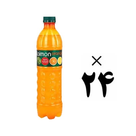 نوشیدنی گازدار پرتقالی لایمون پک 24 عددی Laimon Orange