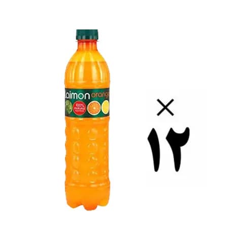 نوشیدنی گازدار پرتقالی لایمون پک 12 عددی Laimon Orange