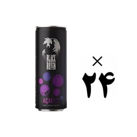 نوشابه انرژی زا بلوبری بلک برن 24 عددی Black Bruin