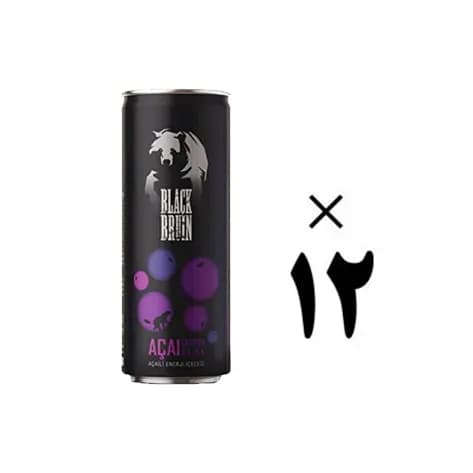 نوشابه انرژی زا بلوبری بلک برن 12 عددی Black Bruin
