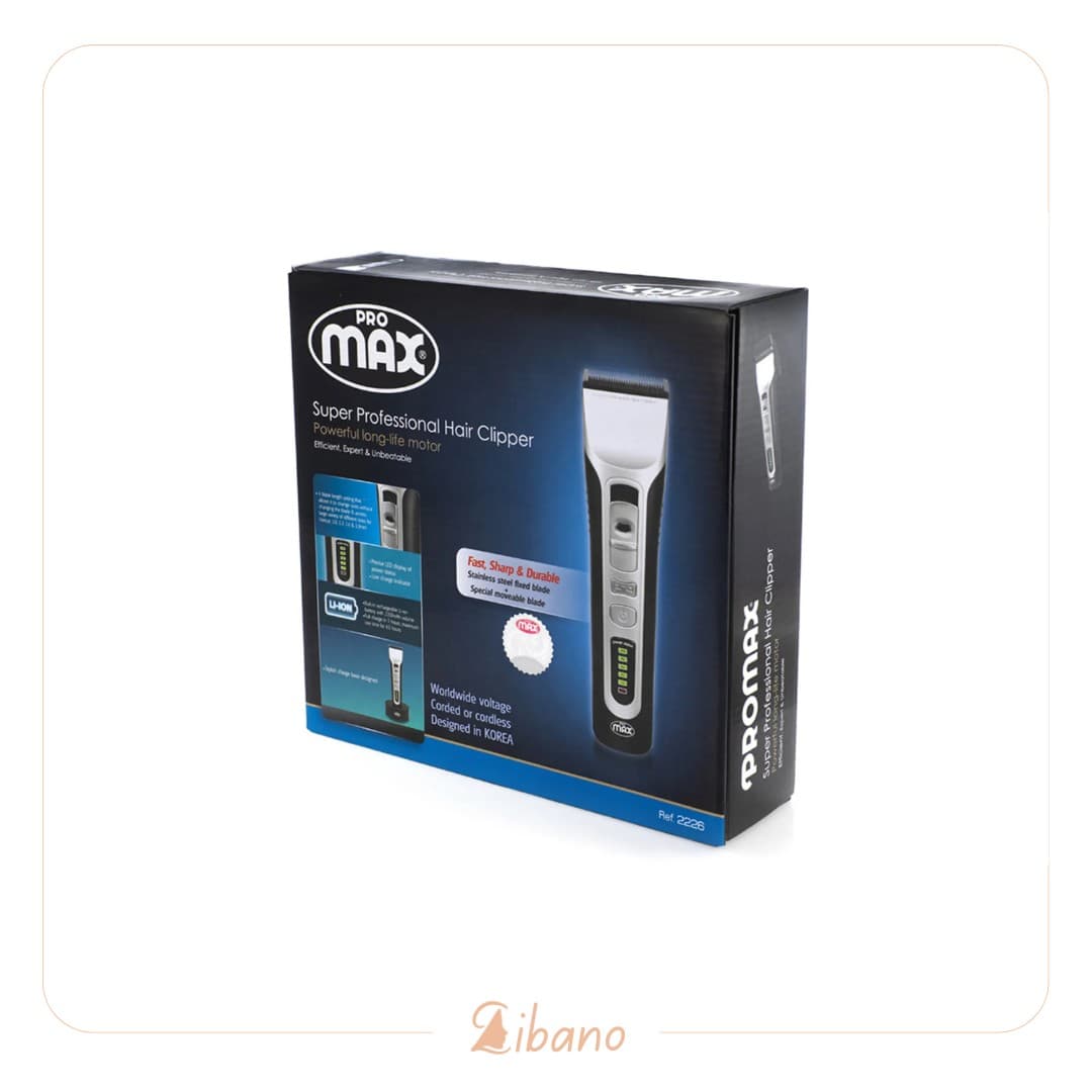 ماشین اصلاح سر و صورت کلیپر مدل 2226 پرومکس professional hair clipper 2226 PROMAX — تصویر ۳