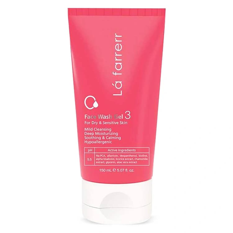 ژل شوینده صورت L’a farrerr مدل Exfoliating 3 حجم 150 میلی لیتر