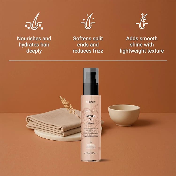 روغن مو Lakme مدل Teknia Argan Oil حجم 125 میلی لیتر — تصویر ۳