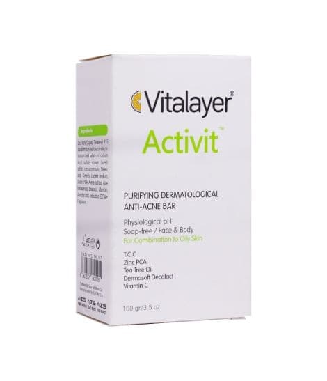 پن اکتیویت پوست چرب جوش دار و آکنه دار ویتالیر 100 گرم