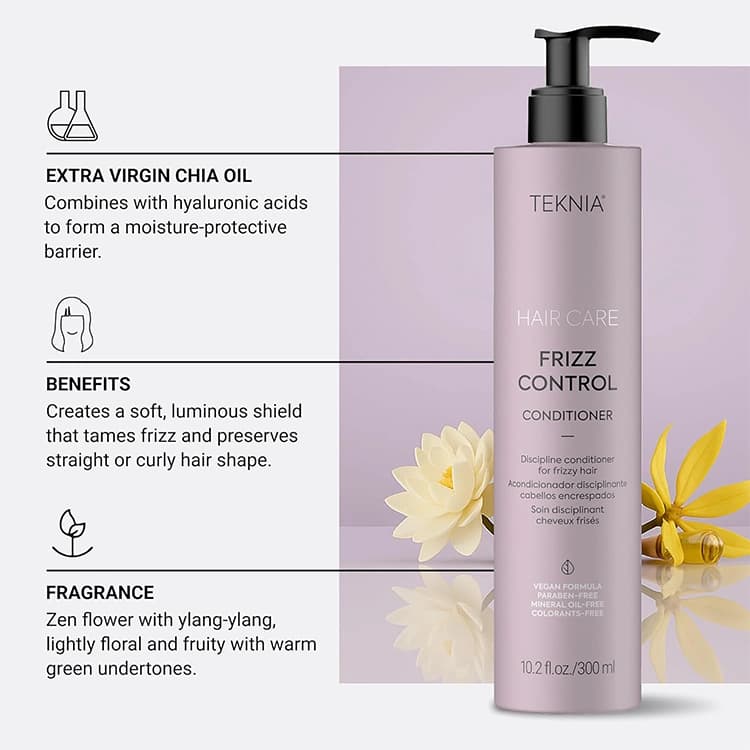 نرم کننده مو Lakme مدل Teknia Frizz Control حجم 300 میلی لیتر — تصویر ۴