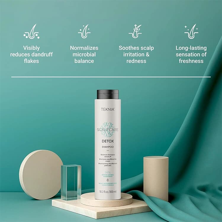 شامپو Lakme مدل Teknia Scalp Care Detox حجم 300 میلی لیتر — تصویر ۵