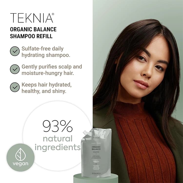 شامپو Lakme مدل Teknia Organic Balance حجم 600 میلی لیتر — تصویر ۵