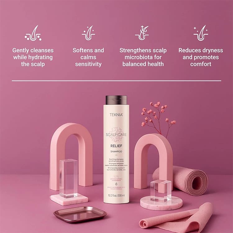 شامپو Lakme مدل Teknia Scalp Care Relief حجم 300 میلی لیتر — تصویر ۴