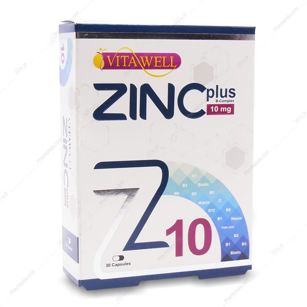 کپسول زینک پلاس Zink Plus 10 ویتاول 30 عددی