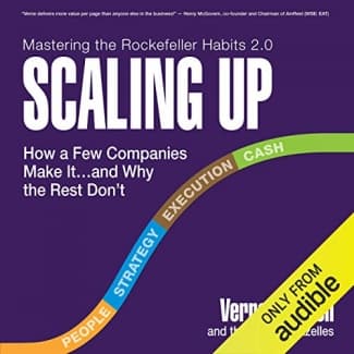 جلد معمولی سیاه و سفید_کتاب Scaling Up: How a Few Companies Make It…and Why the Rest Don’t, Rockefeller Habits 2.0
