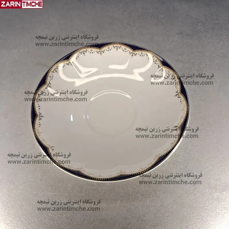 نعلبکی زیر استکانی چینی زرین مدل النور