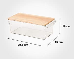 نظم دهنده 3 لیتری در چوبی لیمون کد 2204 — تصویر ۳