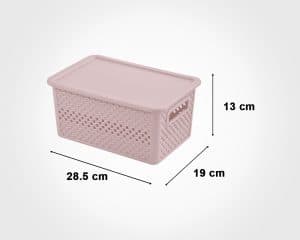 جعبه دربدار کوچک طرح بافت لیمون کد 2156 — تصویر ۳