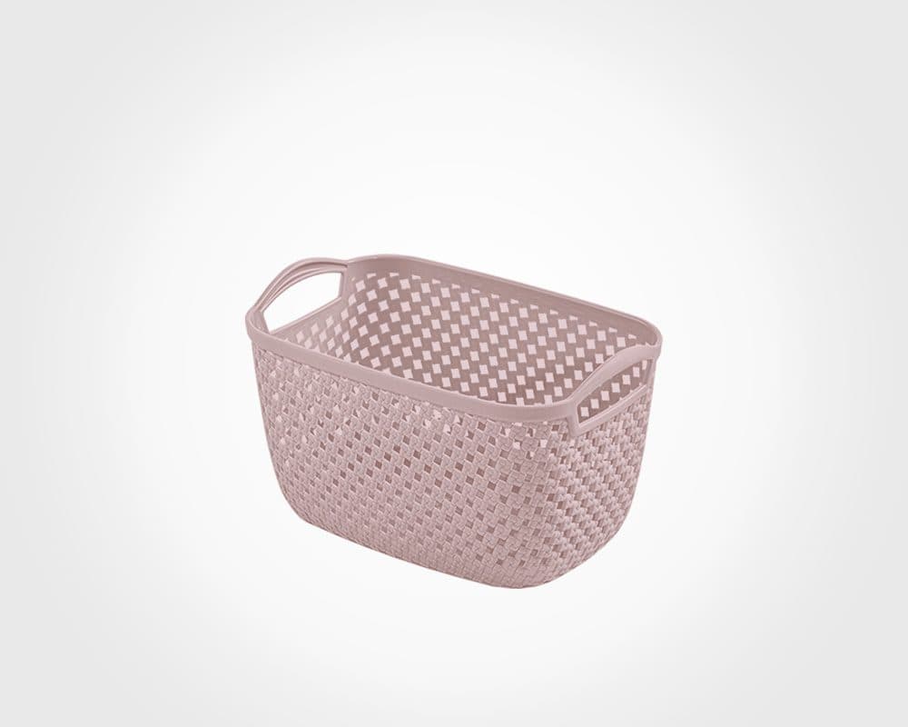 سبد مستطیل کوچک طرح بافت لیمون کد 2140