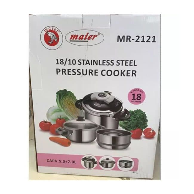 زودپز مایر 7.5 لیتر مدل MAIER MR-2121 — تصویر ۲