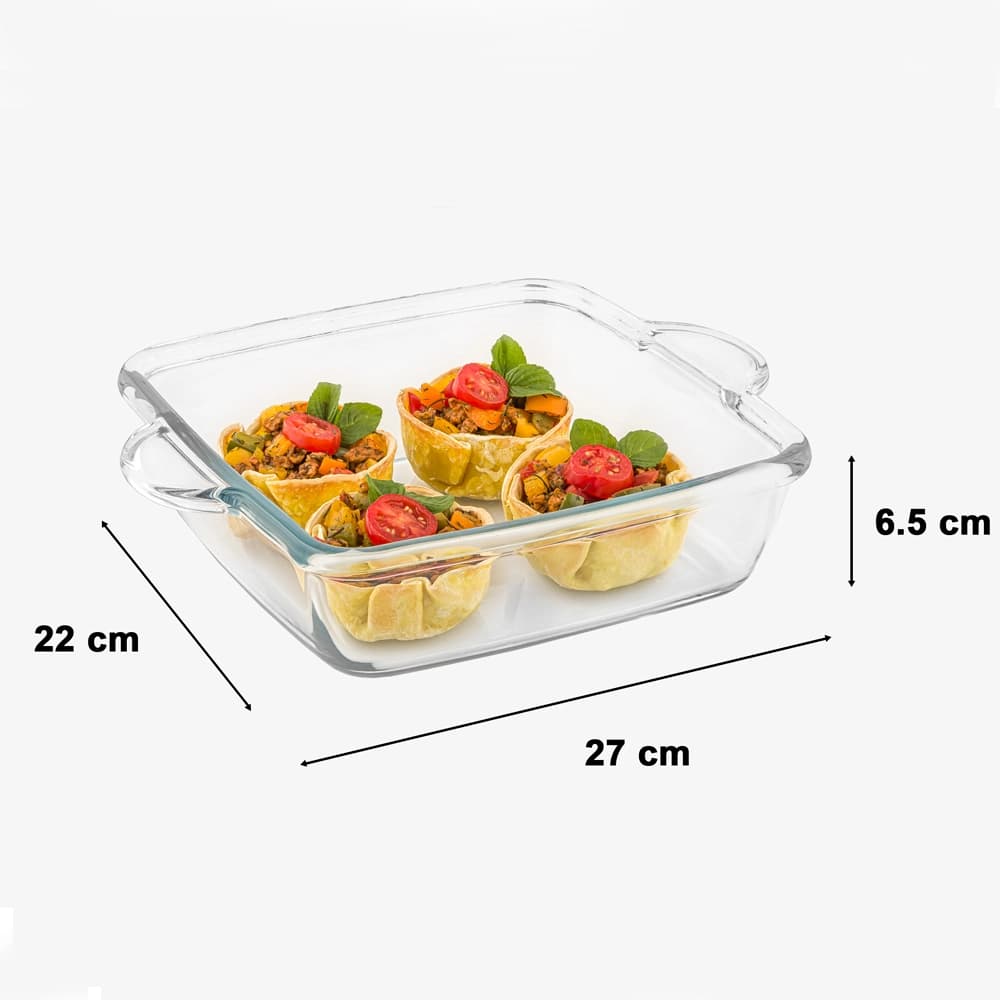تابه چهارگوش شیشهای 2 لیتر لیمون کد 2237 — تصویر ۶