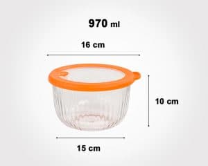 کاسه گرد شیاردار 970 میلی لیترلیمون کد 2220 — تصویر ۳