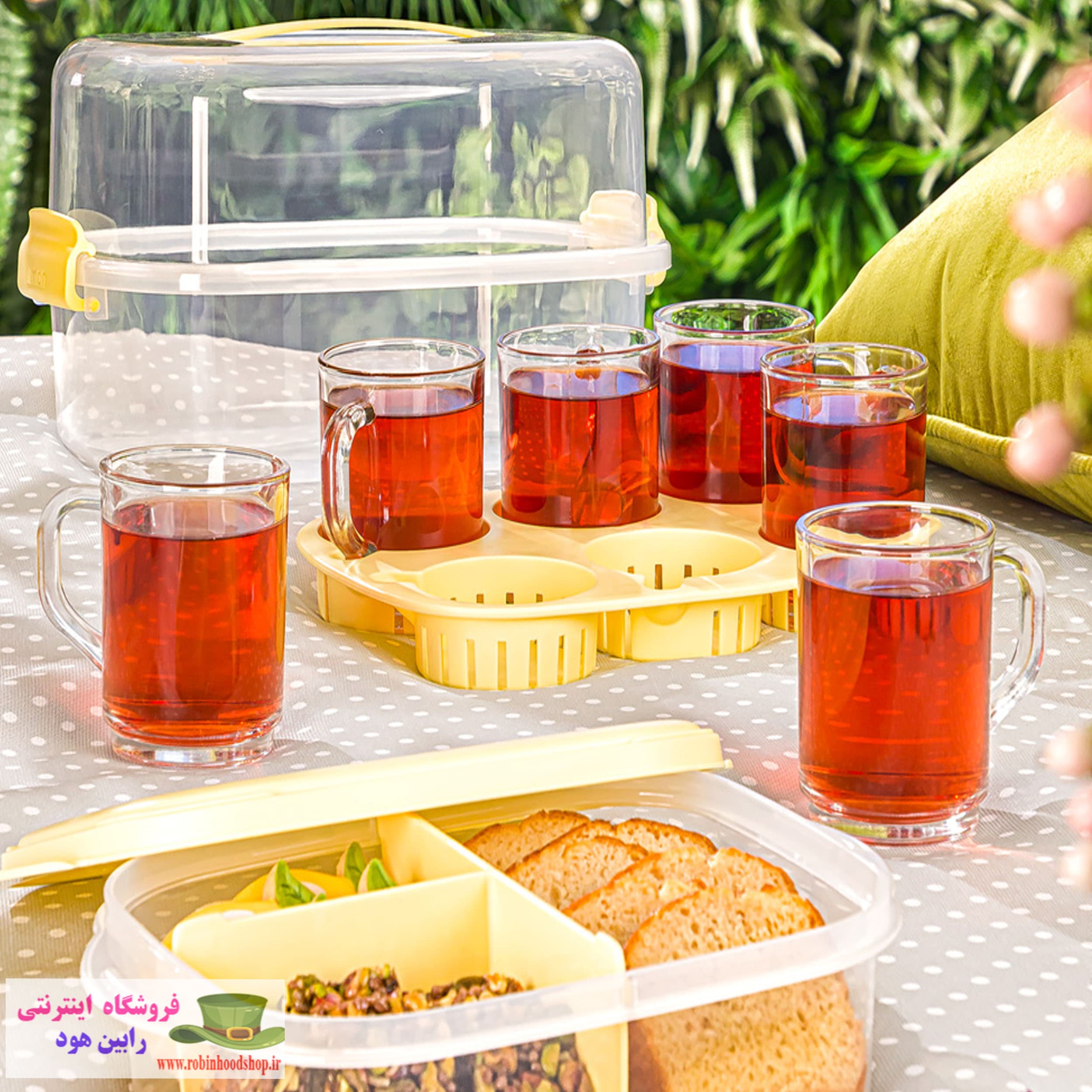 ست چای خوری 6 نفره مسافرتی