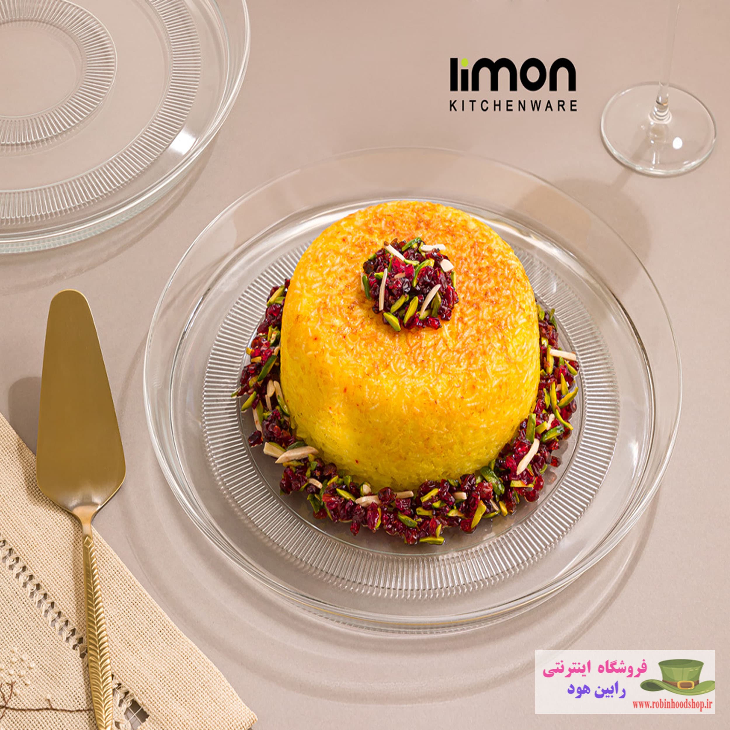 دیس گرد شیشه ای 30 سانتی