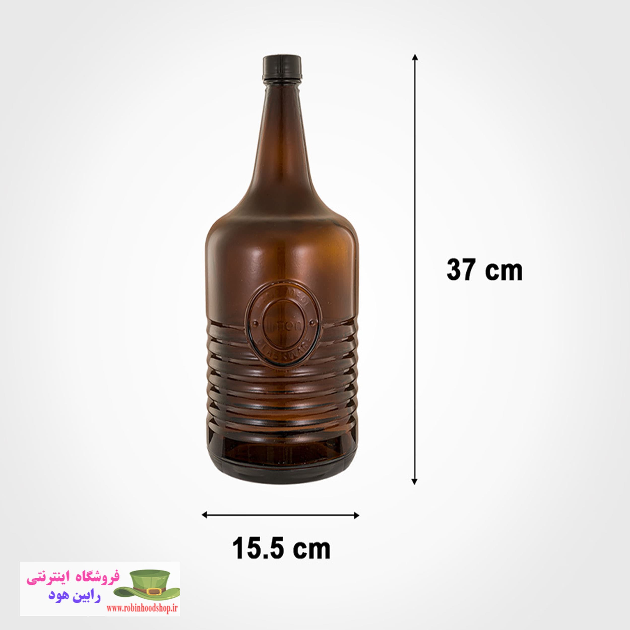 بطری روستیک قهوه ای 4 لیتر — تصویر ۳