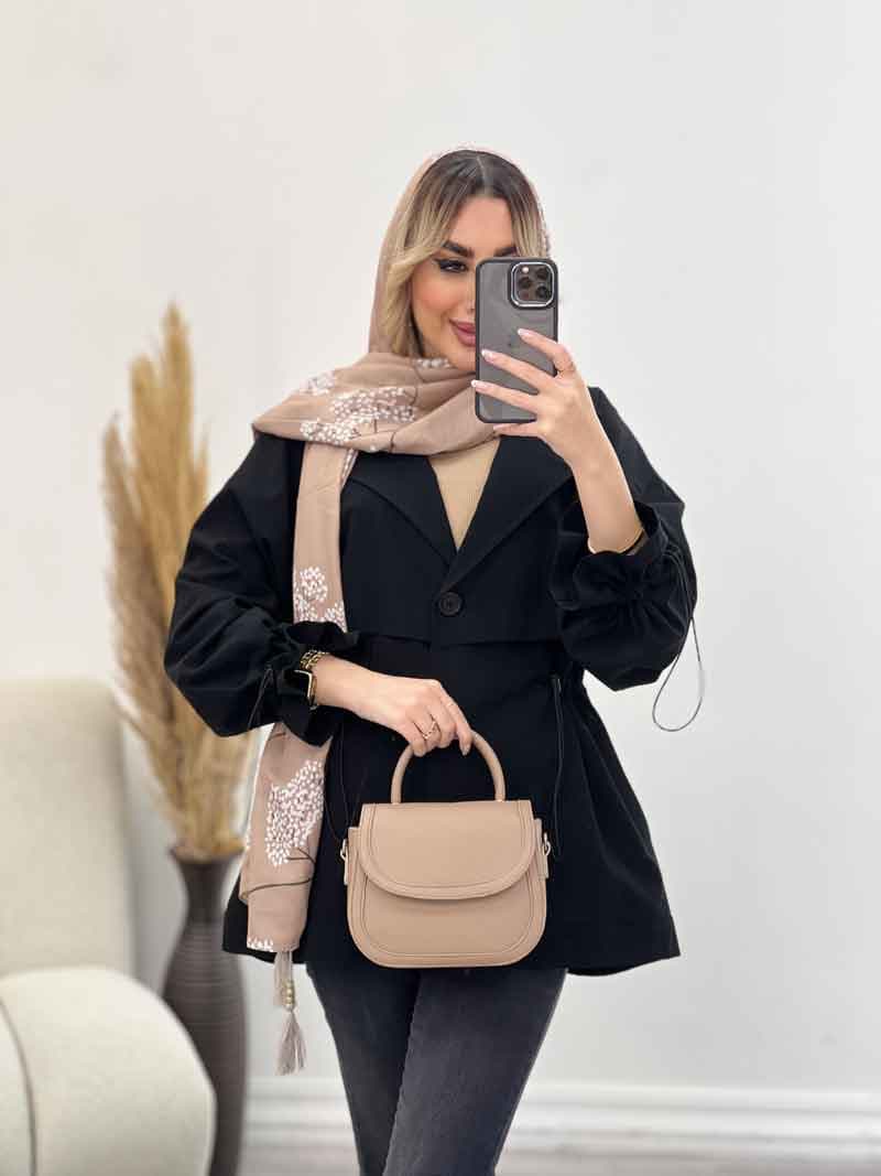 مانتو لینن ژیله دار دلوین کد 4451 — تصویر ۶