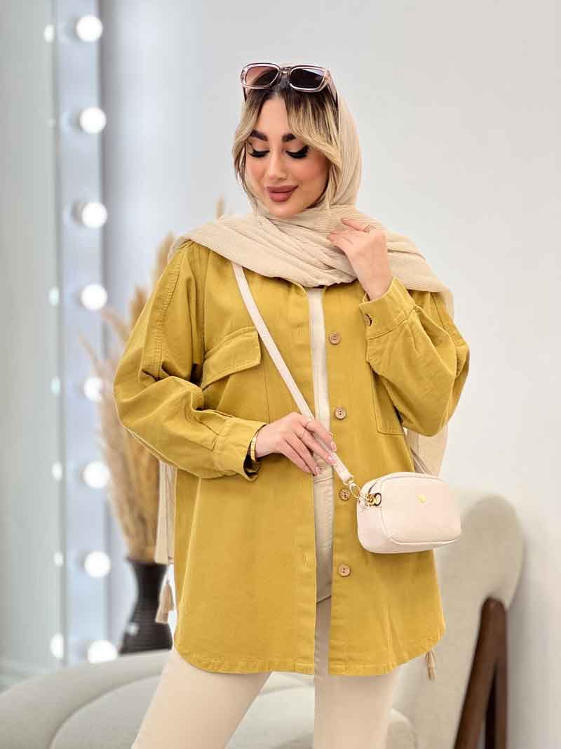 مانتو جیب پاکتی پایین هلال کد 4402 — تصویر ۷