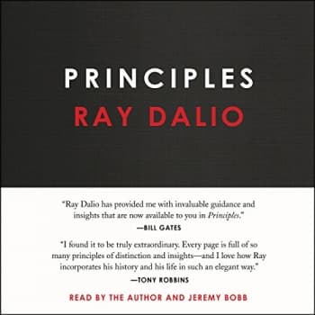 جلد سخت سیاه و سفید_کتاب Principles: Life and Work