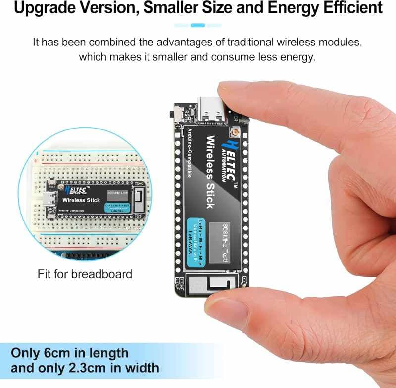 برد توسعه بی‌سیم LoRa/LoRaWAN مدل ESP32-S3 SX1262 WIFI BLE-V3 — تصویر ۲