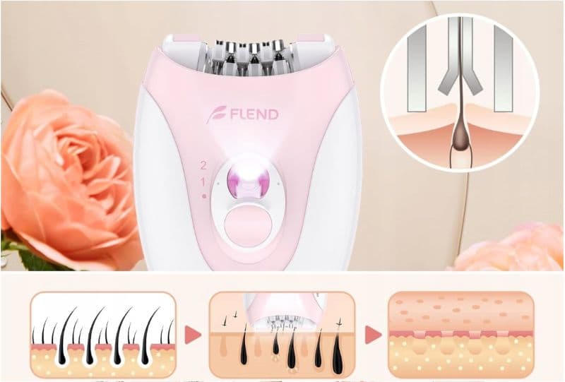 اپیلاتور شارژی زنانه FLEND KD-216 — تصویر ۷