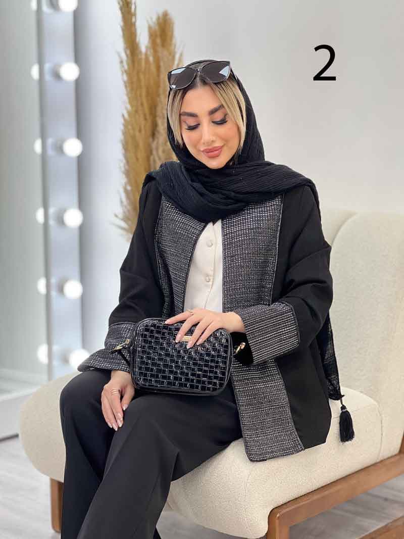 مانتو ترکیبی لمه کد 4312 — تصویر ۴