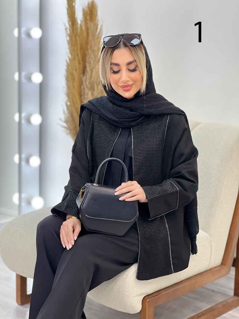 مانتو ترکیبی لمه کد 4312 — تصویر ۳