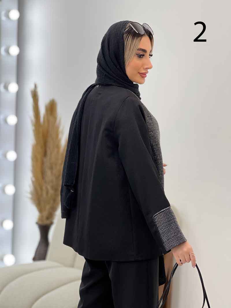 مانتو ترکیبی لمه کد 4312 — تصویر ۶