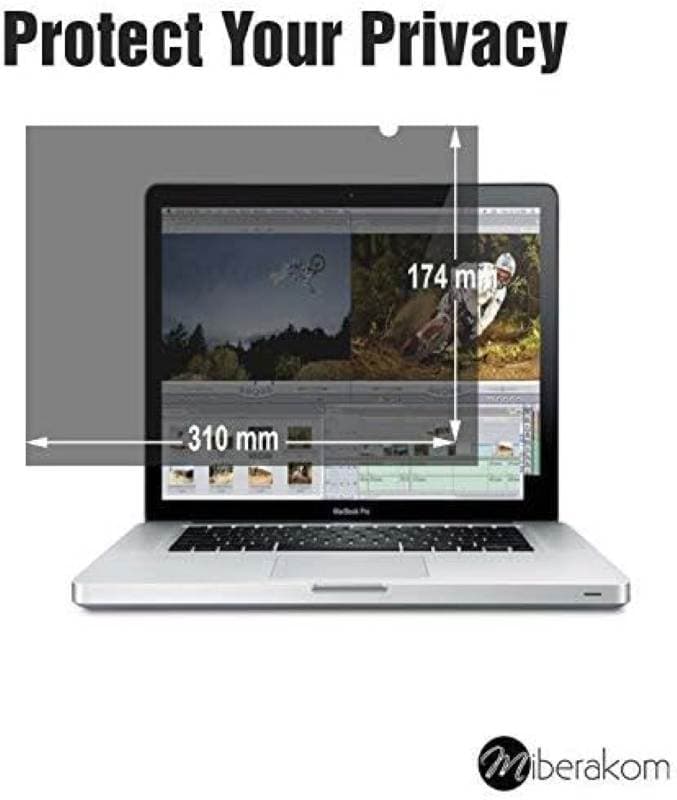 فیلتر صفحه نمایش حریم خصوصی miberakom مانیتورهای ۱۴ اینچ — تصویر ۳
