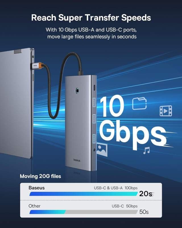 هاب ۱۳ در ۱ USB C بیسوس مدل BS-OH119 — تصویر ۵