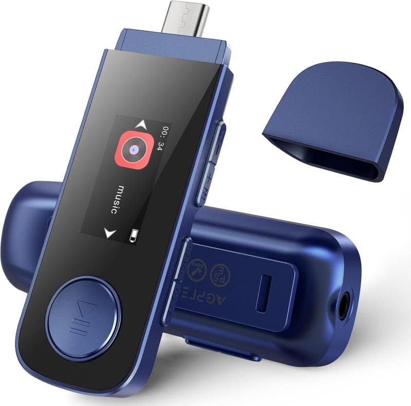 پخش کننده MP3 برند AGPTEK مدلU5PL با ظرفیت 64 گیگابایت USB و بلوتوث