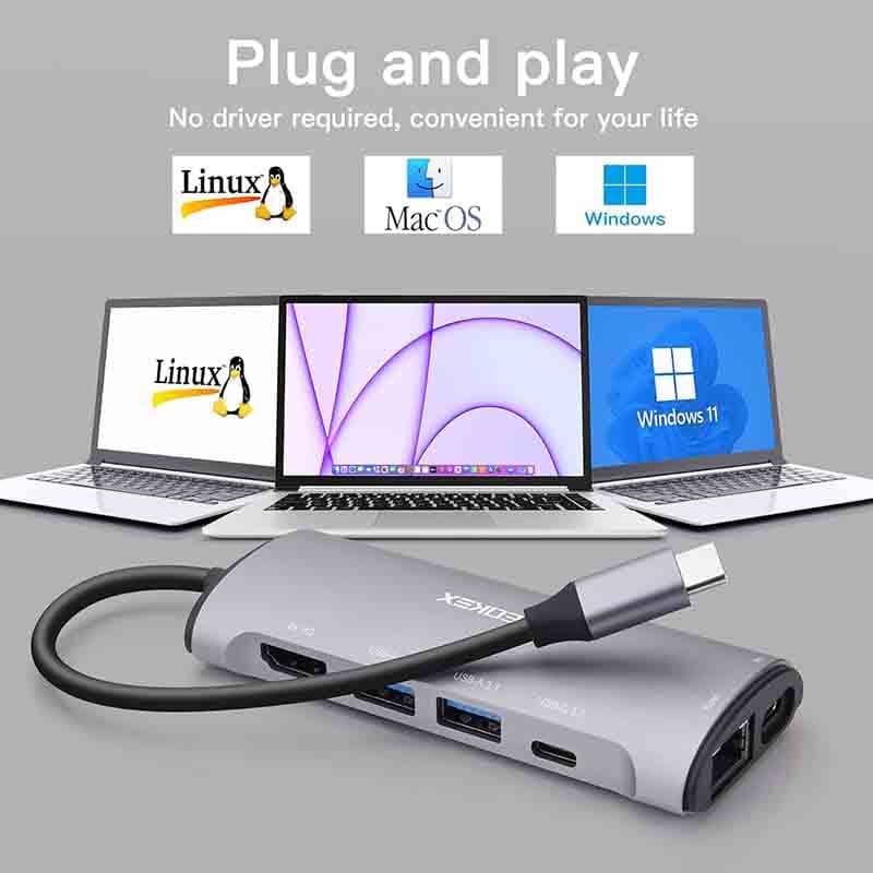 داک 8 پورت لپ تاب برند EOKEX FX-2225 — تصویر ۶