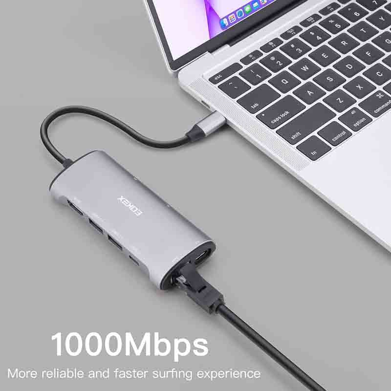داک 8 پورت لپ تاب برند EOKEX FX-2225 — تصویر ۵
