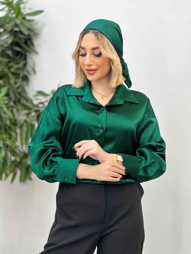 شومیز ساتن سلین کد 4309