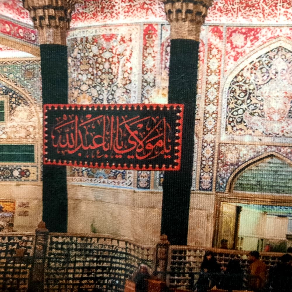 کتیبه محرم تصویری مخمل باب القبله کد 50225 — تصویر ۵