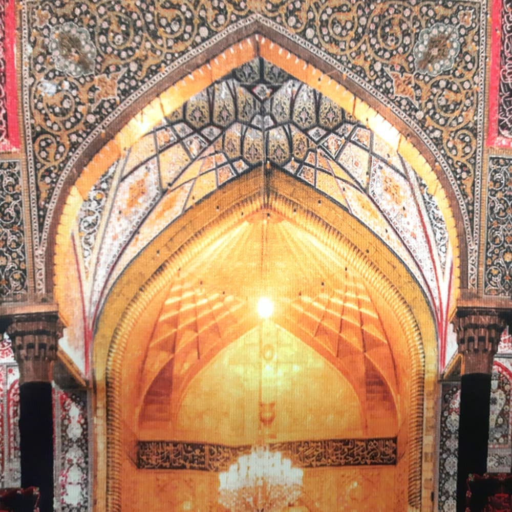 کتیبه محرم تصویری مخمل باب القبله کد 50225 — تصویر ۶